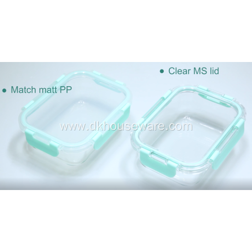 Glass Food Container with Silicone Sleeve